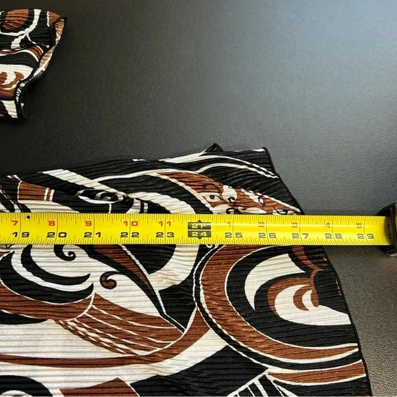 Women’s 2X Top Colorful Accordion Pleat Retro Print Jewel Boho Artsy‎ Coquette - Picture 8 of 11